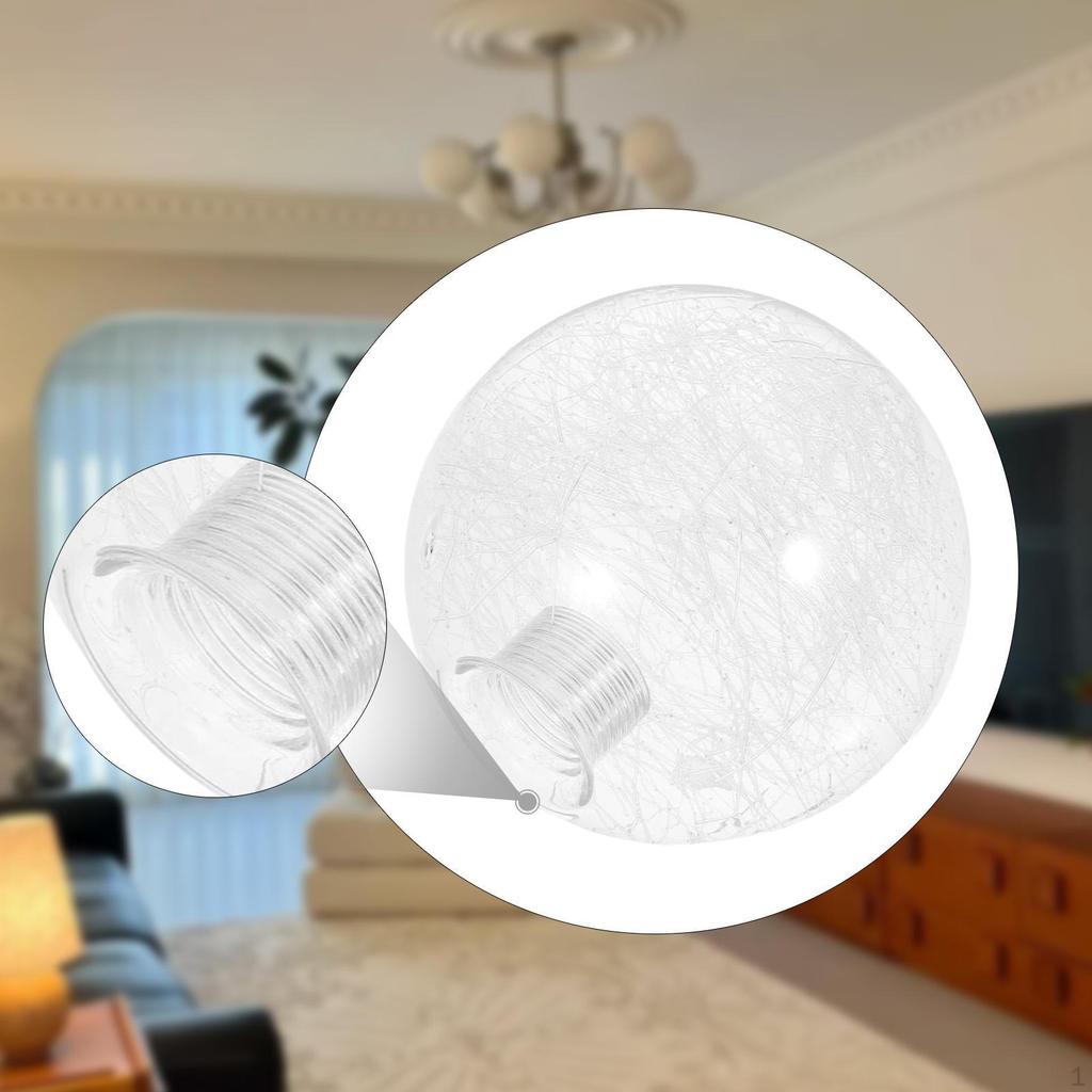 Ceiling Light Shade Glass Ball Lampshade G9 Base for Living Room Table Lamp