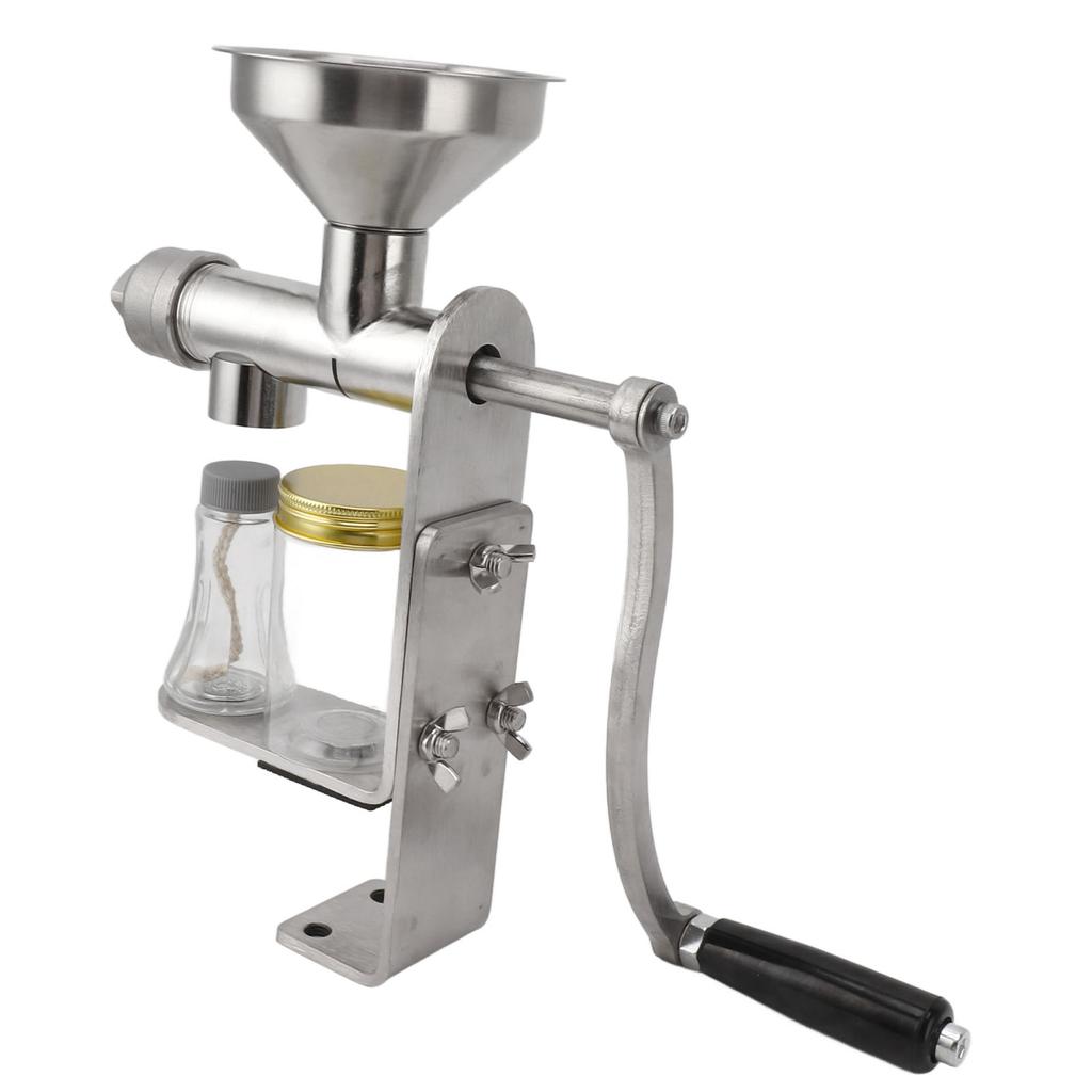 Manual Oil Press Machine Stainless Steel Easy Operation Cold Hot Press Easy To Clean Oil Maker for