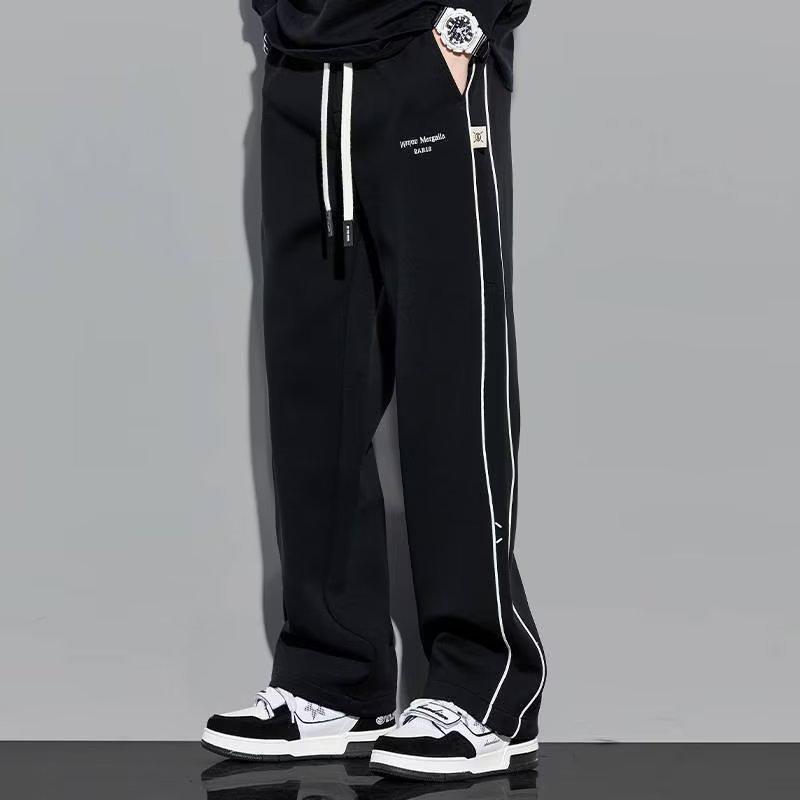 Men's Wide-Leg Sweatpants - Autumn/Winter Casual, Simple & Versatile Loose Fit