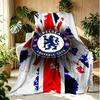 Football club.C Pattern Blanket for Home Decoration, Bed, Sofa, Car Travel, Camping, Suitable for All Seasons, Birthday Christmas Gift