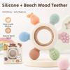Fruits Shape Baby Teether Silicone Teething Ring New Baby Teething Toys  Newborn Accessories