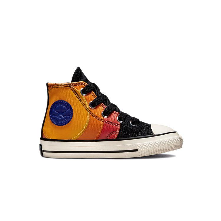Converse Chuck Taylor All Star 70 Hi Tune Squad Space Jam (TD) Baby Sneakers Black Mantra-Orange Multi 772484C