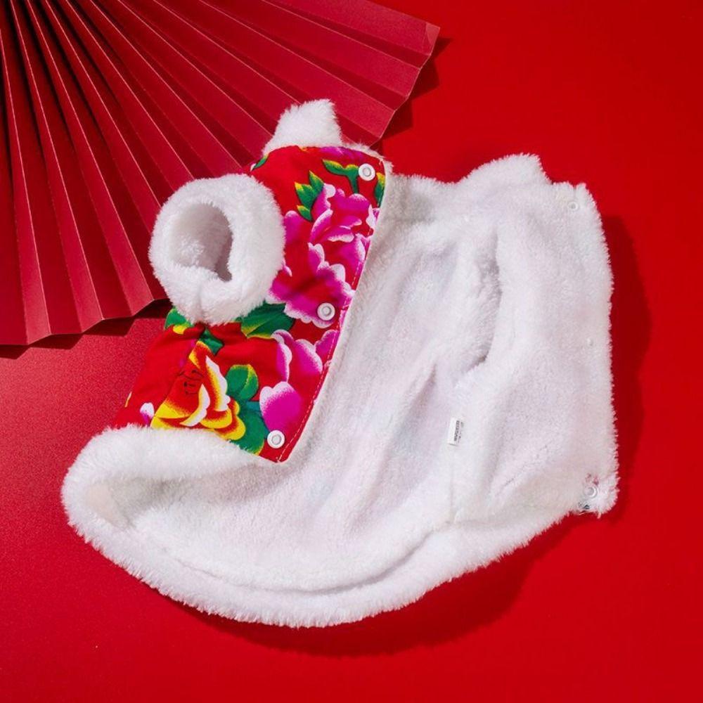 Soft Cats Warm Apparel Jubilant Flowered Cotton Jacket Dog Coat Small Dog Clothes Puppy