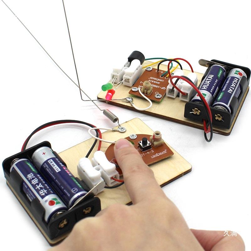 Diy Science And Technology Handmade Stem Kits Build A Telegraph Machine Learn Morse Code Electric Circuit Experiment (No Battery