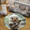 Glam Round Halloween Multicolor Floor Rug, Non-Slip Floor Mat for Kids Room