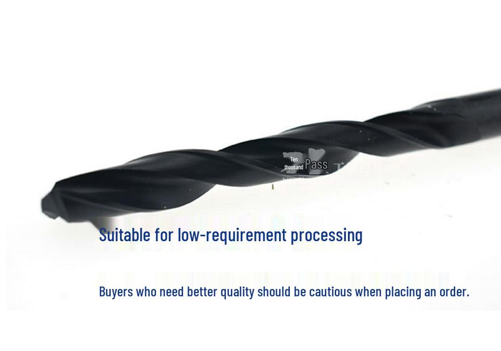 High-Speed Steel Straight Fluted Twist Drill Bit for 1-16 Hole Drilling, Straight Shank