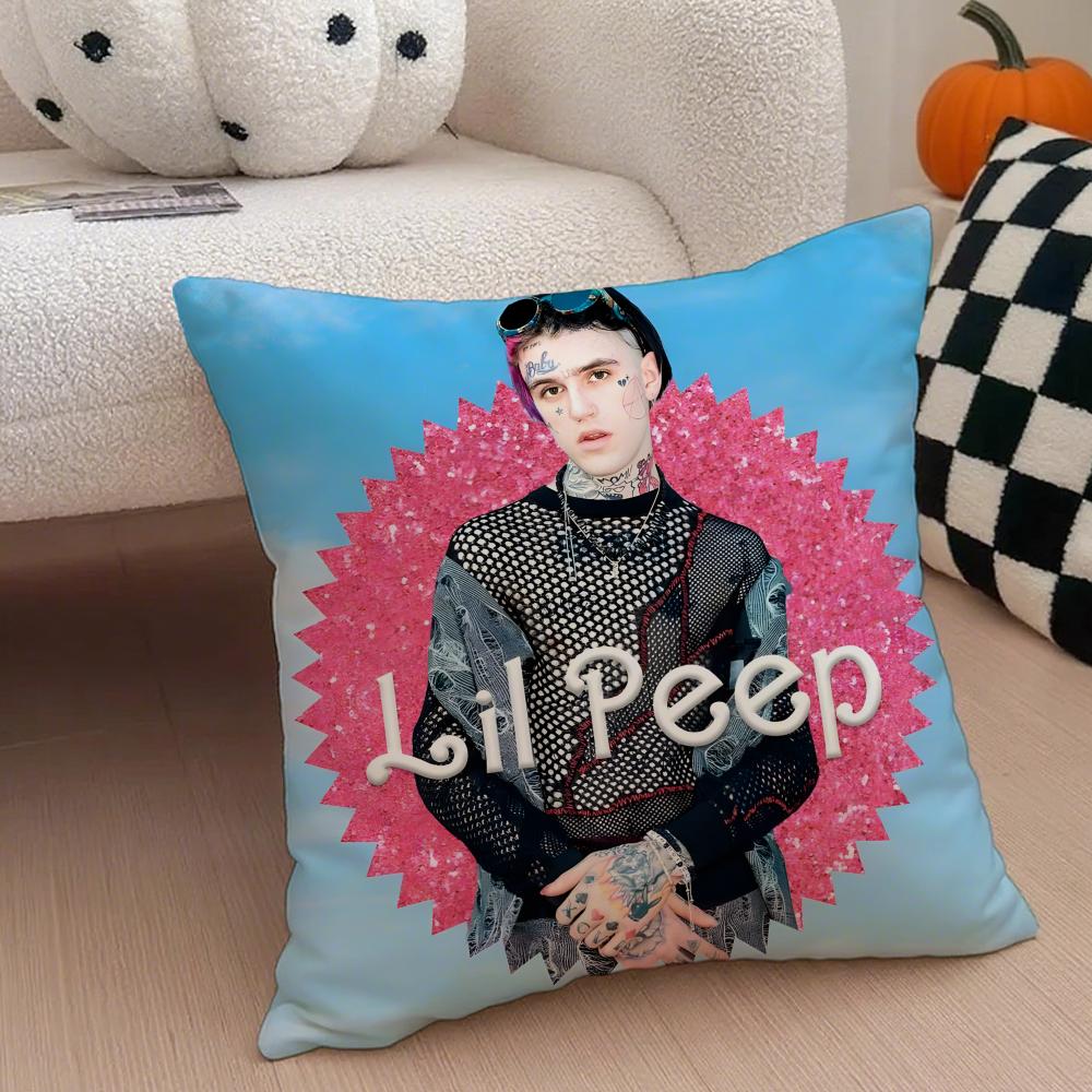 Emotional Rap Singer LLil PPeep Cushion Cover Throw Pillow Cover Hidden Button Durable Polyester Chair Cushion