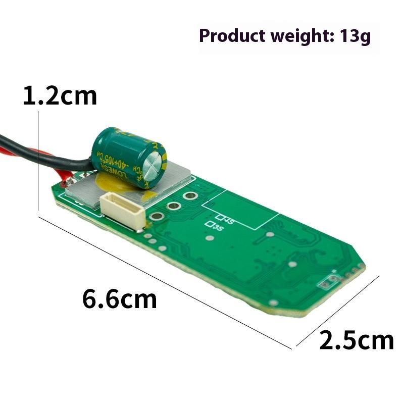 Płyta Kontrolna Ochrony Wiertarki Litowej Bezszczotkowej 16,8 V 6,6*2,5 cm Ręczna Płyta Obwodu Wiertarki Metal Abs Kontroler Wiertarki Narzędzie