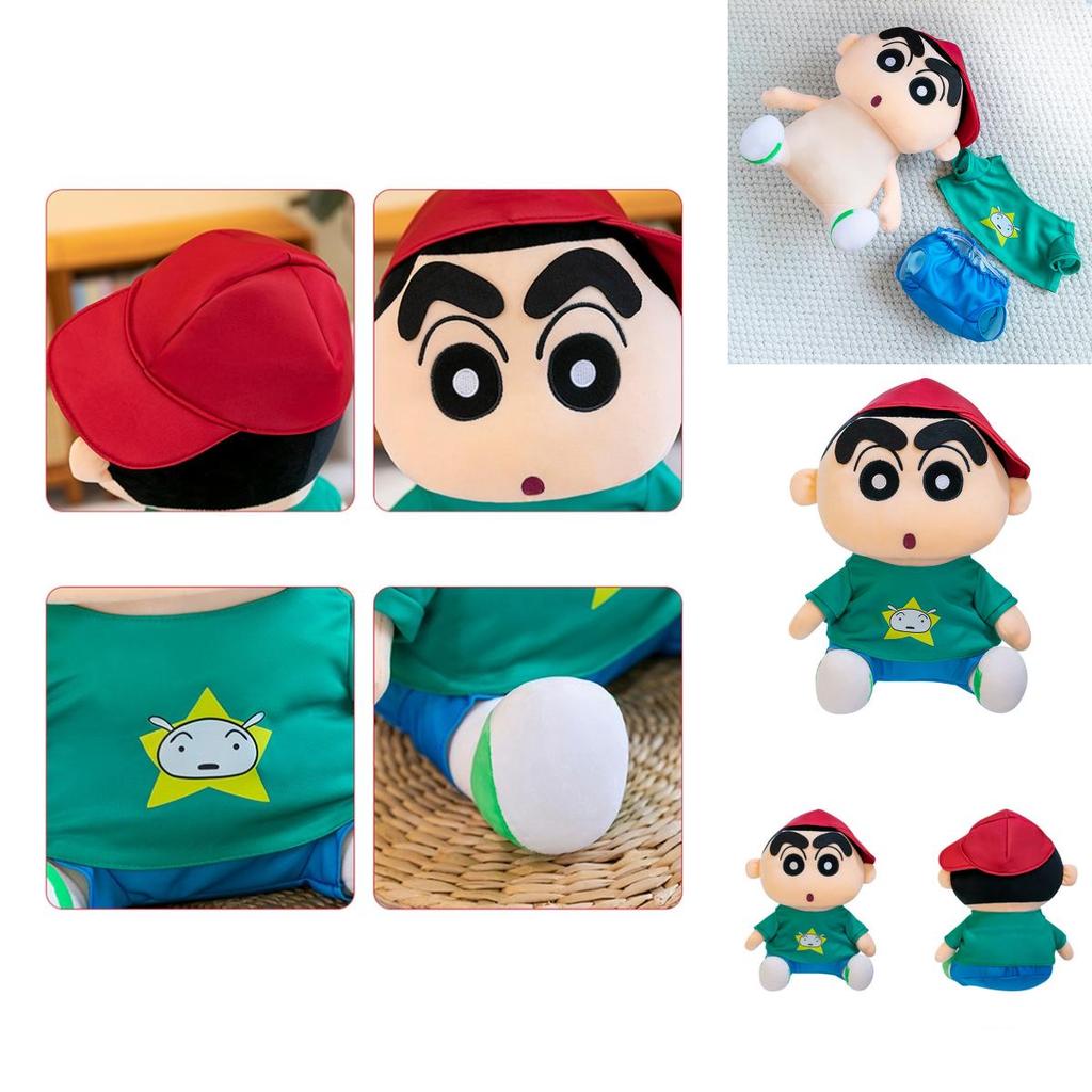 Adorable Crayon Shin Chan Plush Toy In Hoodie Design Soft And Cuddly Doll For Kids