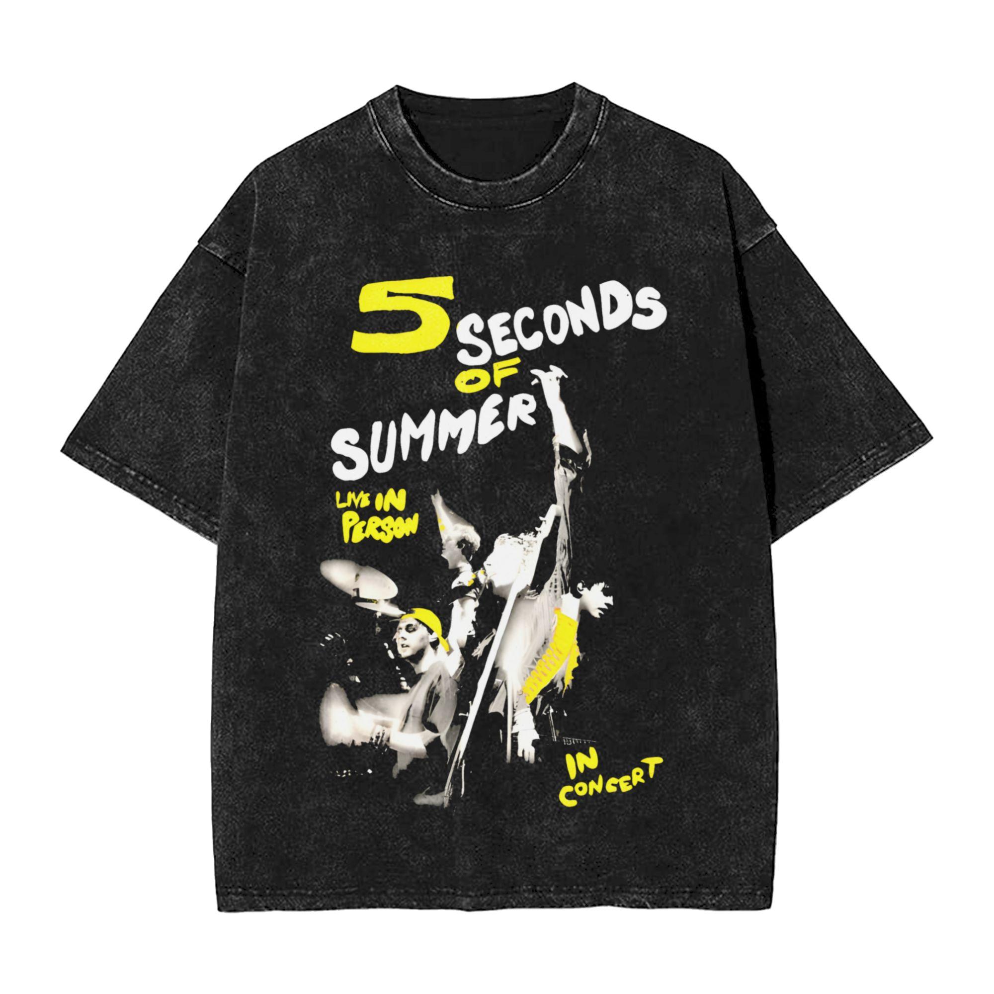 Luke Hemmings Sos TShirts Men sos Vintage  Cotton Tee Shirt Round Collar Short Sleeve T Shirts Gift Idea Tops S