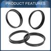 INFINAUTO Zentrierring 66.6mm ID 72.6mm AD Auto Radnabe Ring ABS Kunststoff Schwarz 4 Stück