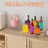 2 Tiers Wine Rack Craft Of Sturdy Acrylic Materials For Kitchen Or Offices Use