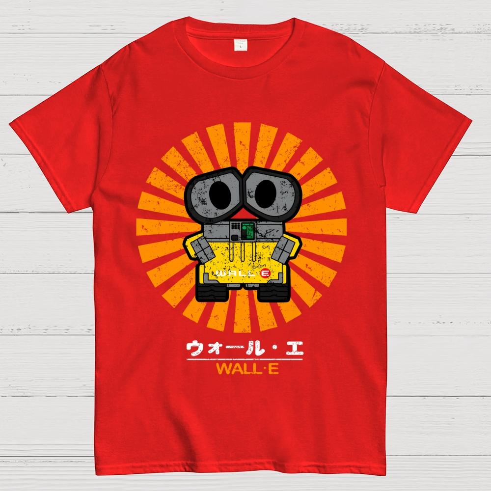 Wall E Retro Baumwolle Sommer Lässig Cool Locker T-Shirt