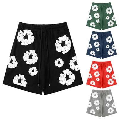 Women's And Men's Casual Printed  Shorts Street Fashion Trend With Contains Pockets Casual Pants