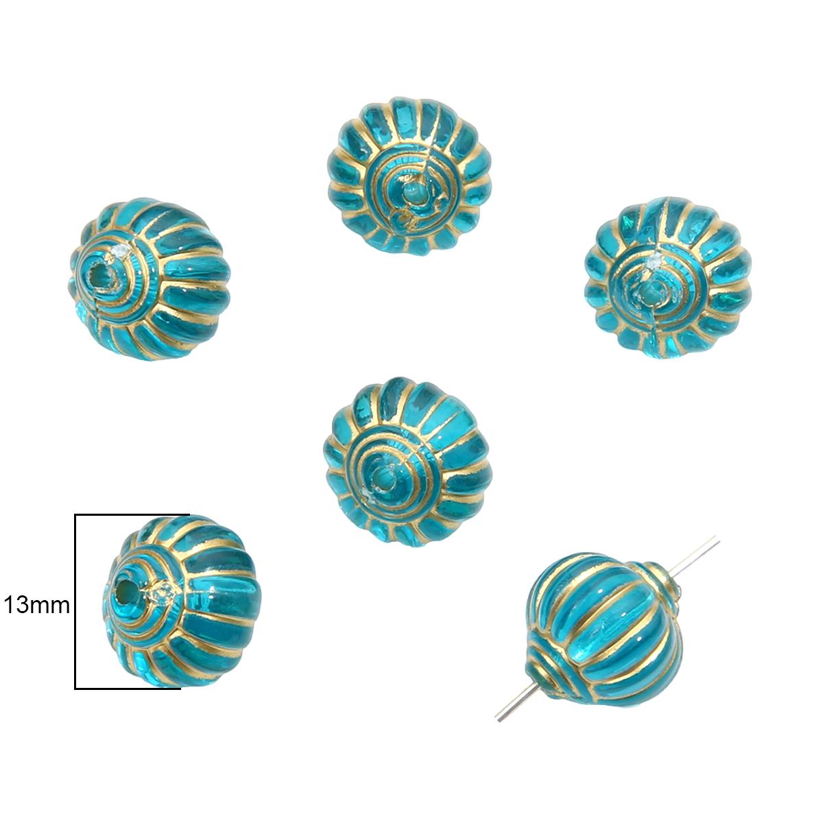 

15-80 шт. акриловые бусины в стиле барокко, винтажные золотые бусины с подвесками, свободные бусины для аксессуаров «сделай сам», браслет, ожерелье 13x13mm 15pcs