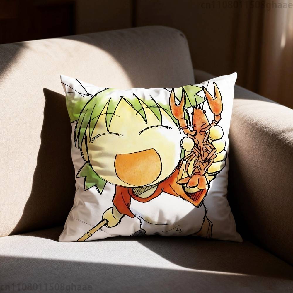 Yotsuba Anime Cartoon Pillow Case Sofa Living Room Bedroom Headboard Backrest Cushion Square Cushion Nap Time