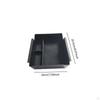 Console Armrest Organizer Tray TPE Black for BYD Yuan PLUS