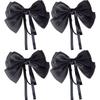 Mermaid Ji Pearlescent Satin Bow Hair Clip Women Summer Sweet Ribbon Spring Clip Fairy Hair Accessories
