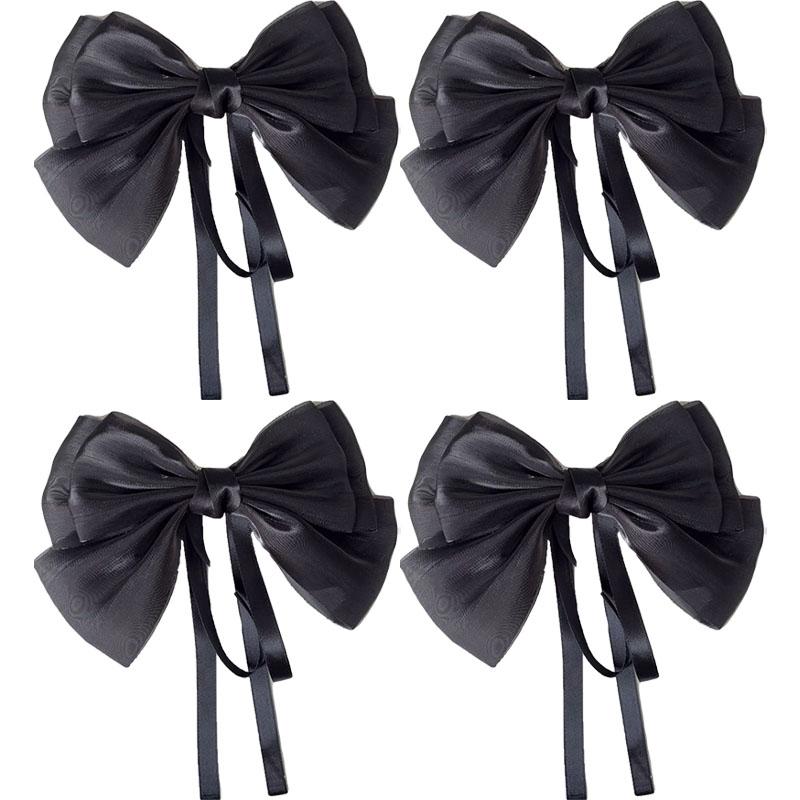 Mermaid Ji Pearlescent Satin Bow Hair Clip Women Summer Sweet Ribbon Spring Clip Fairy Hair Accessories