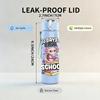 1PC Girls First Day Of School Quote 750ml Color Plastic Sports Water Bottle Leakproof Flip Straw Lid Suitable for Sports Office Home Use