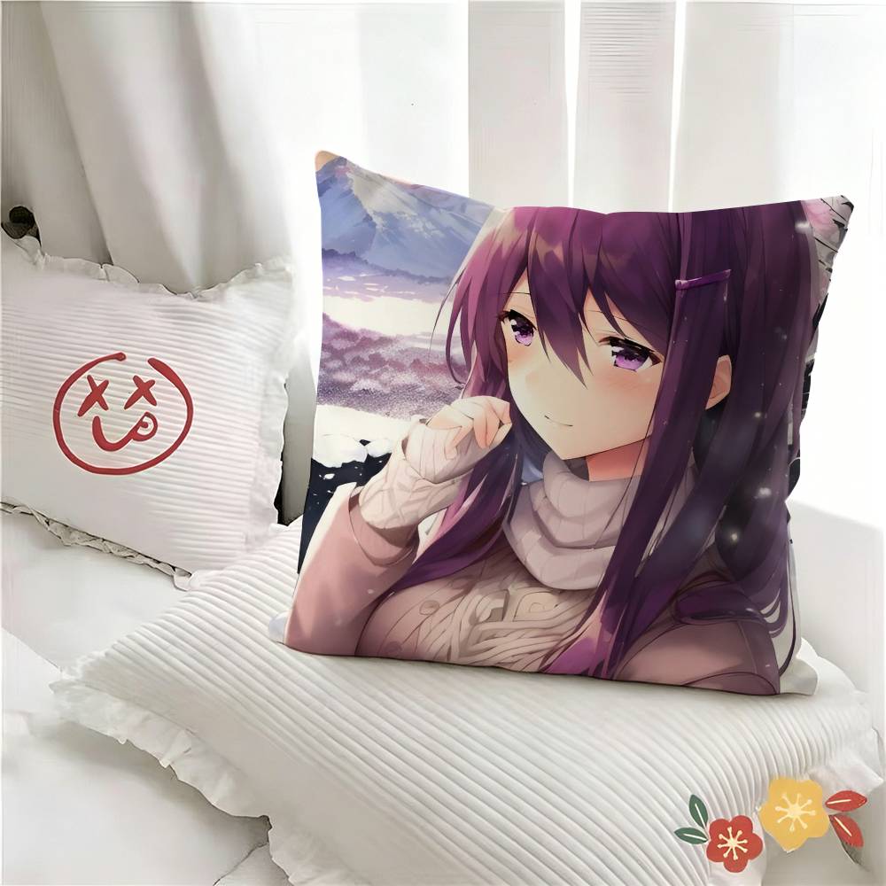 Pc Cartoon Character Yuri Pillow Case Fashion Square Pillowcase Bedroom Sofa Room Ins Decoration Leisure