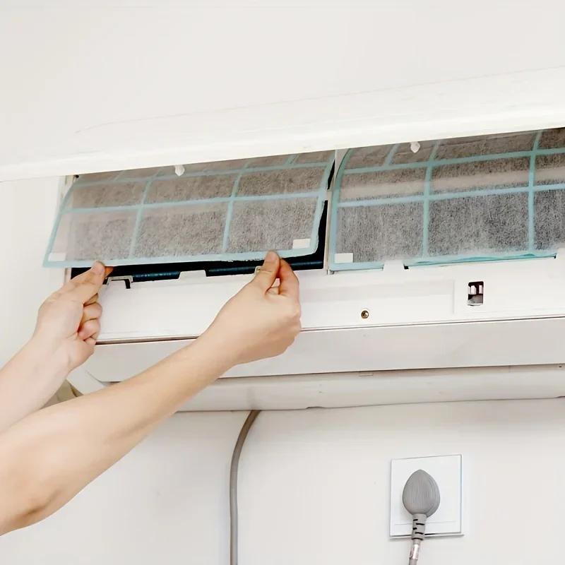 Anti-Dust Air Conditioner Vent Filter Cotton Cuttable Network Outlet Cleaning Purification Parts Air Vent Dust Filter Paper Tool