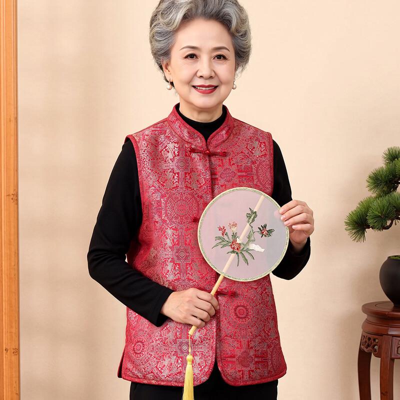New Chinese Style Thickened Fleece Vest for Women