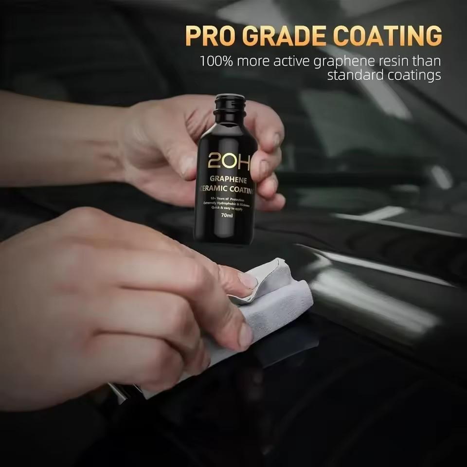 2025 Graphene Ceramic Coating 20H with Self Healing and UV Track Technology Car Detailing Professionals 10+ Years of Protection