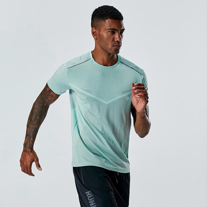 Summer Sports Quick-Dry T-Shirt for Men and Women Fitness and Running Crew Neck Short Sleeve