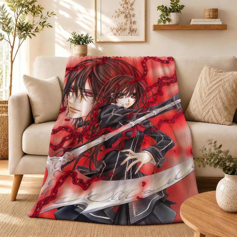 Anime Vampire Knight Blanket For Soft Warm Knee For Bedroom Living Room Bed Sofa Camping Picnic Office Gift