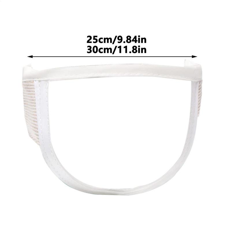 Cat Muzzle Anti Bite Cat Face Protection For Nail Trimming Transparent Kitten Mouth Guard Helmet Pets Supplies