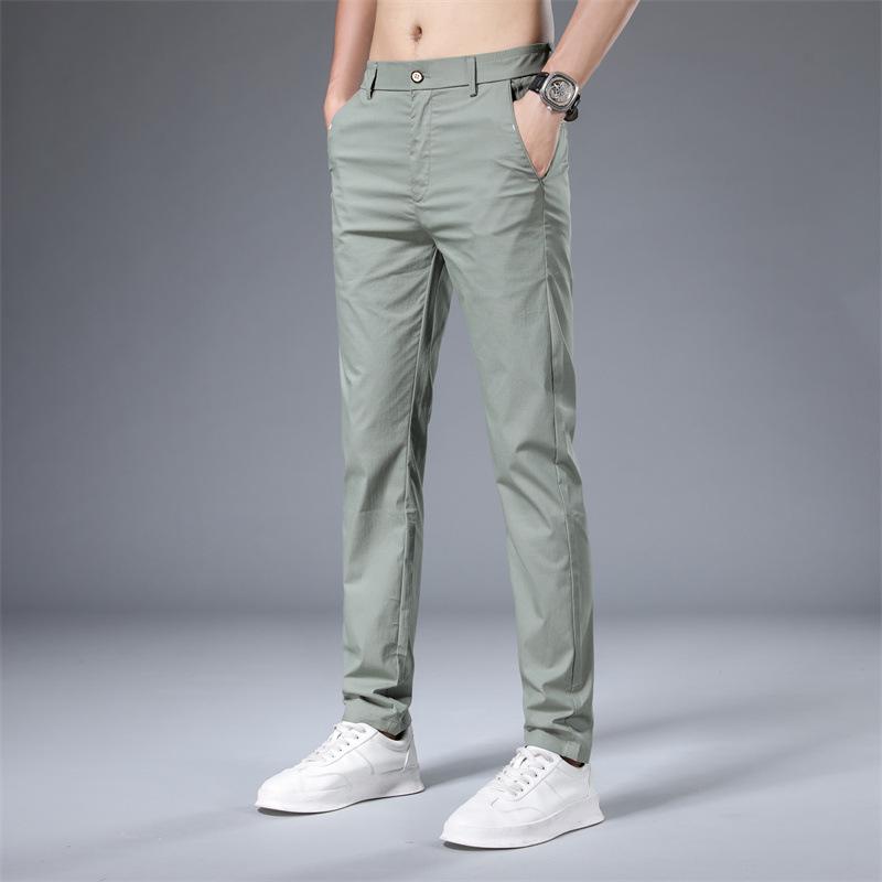 Men's Casual Autumn Slim Fit Quick-Dry Straight Leg Pants, Versatile and Loose Fit for Boys and Men