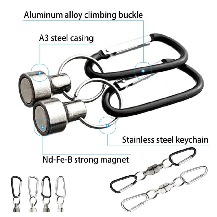 Fishing Tool Hook Magnet Buckle Fly Fishing Magnetic Net Release Hanging Holder Fishing Clip Carabiners Magnet Buckle
