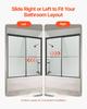 Bathtub Shower Door 50-60 in. W x 60 in. H Semi-Frameless Bypass Tub Door