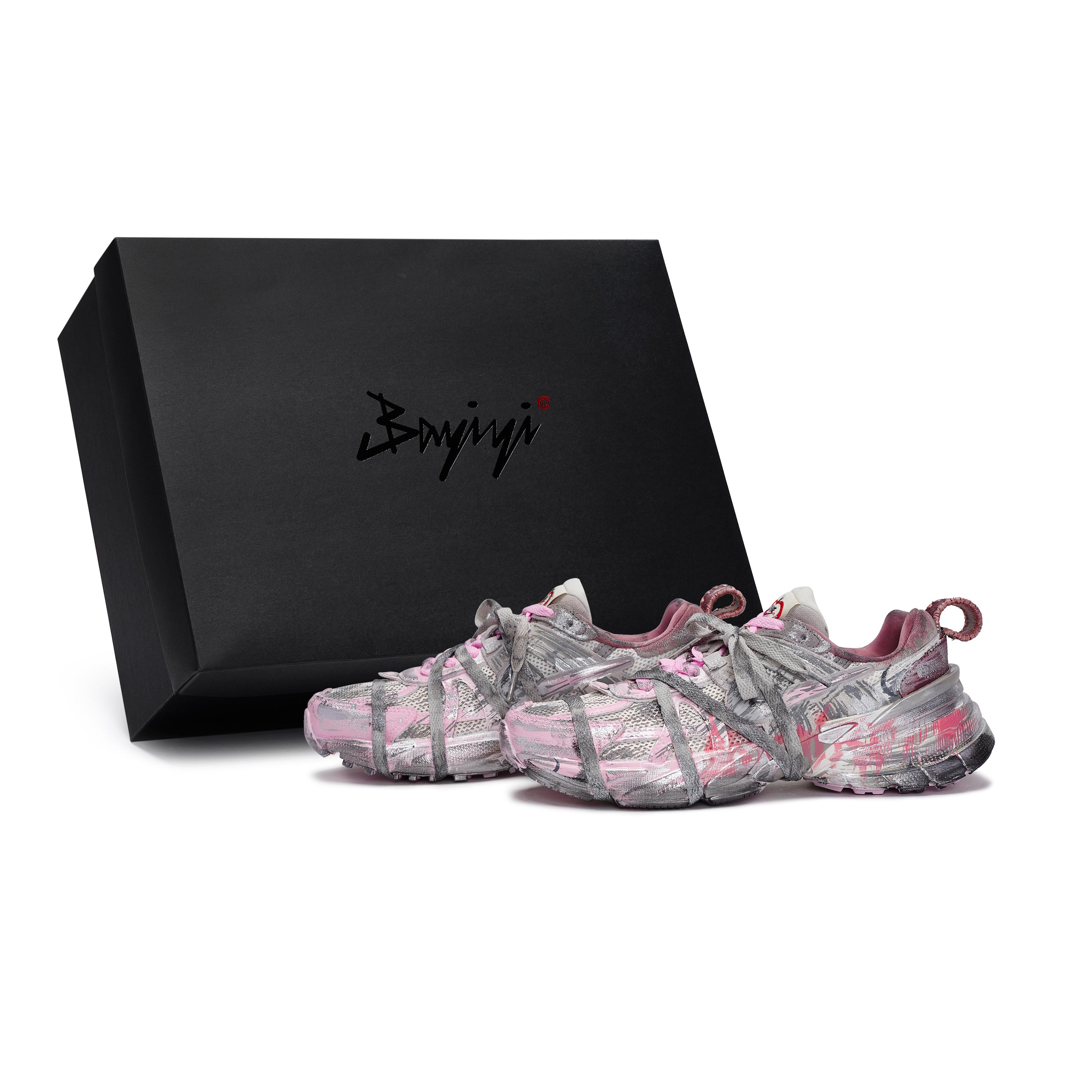 

Nike V2K Run Low top Running Shoes Women s Gray Pink Silver HV5997-161(Team80-S-BOX) 37.5