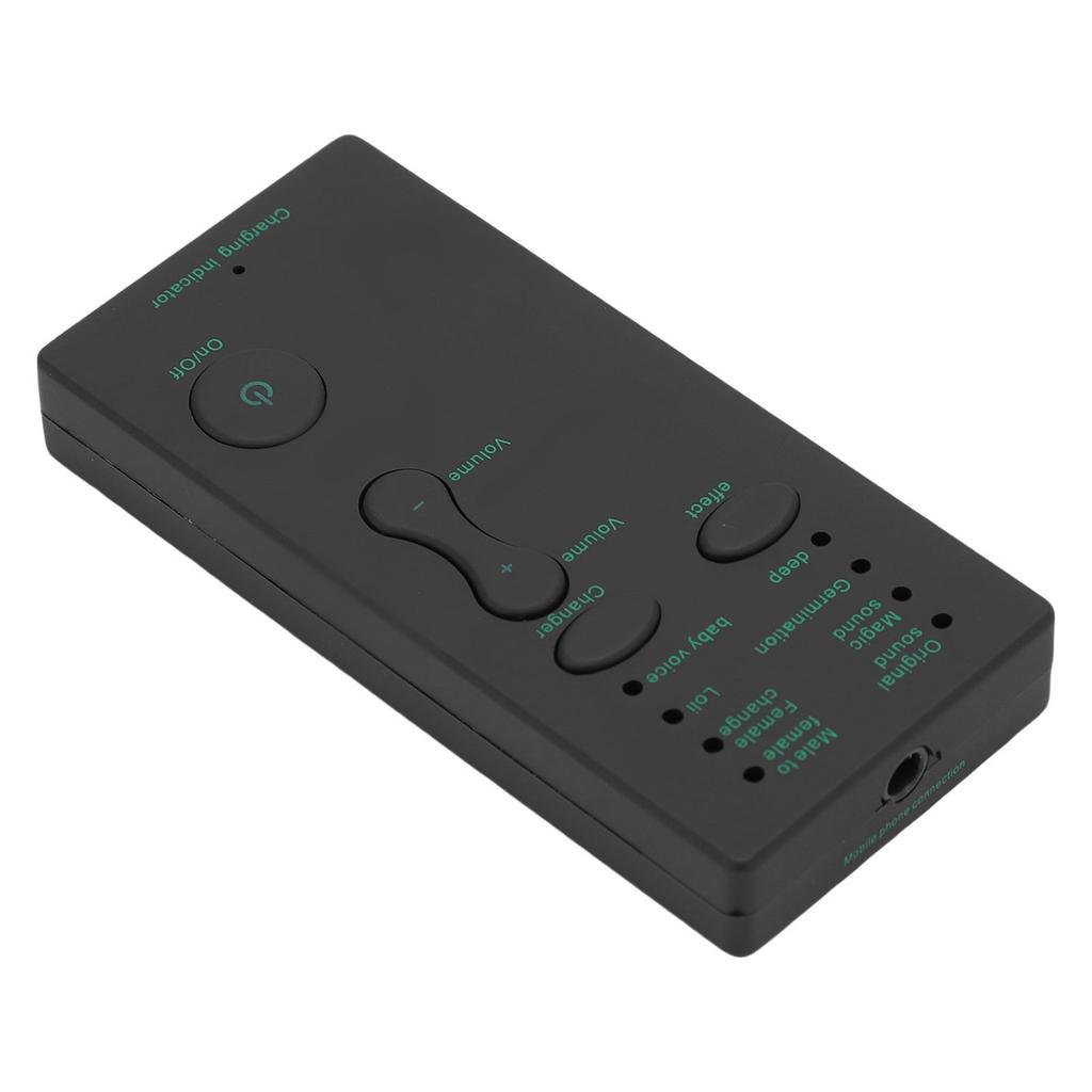 Portable Voice Changer,   Mixer with 3.5mm Interface, 8 Voice Modes,   Mixer, USB Rechargeable Small Sound Effect Machine for Live Chat Sing f