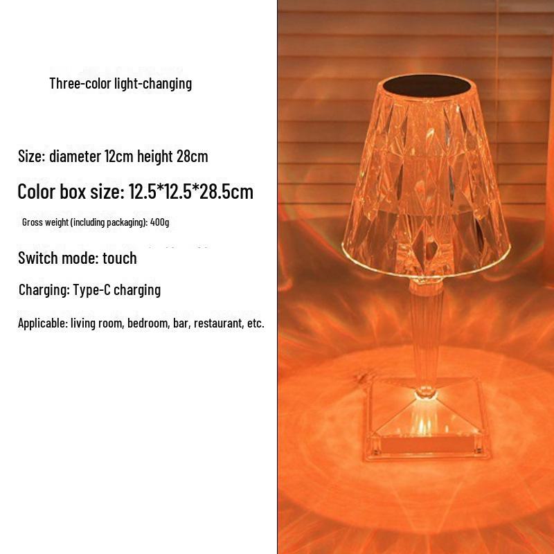 

Сенсорная лампа Crystal Rose с регулировкой яркости — романтический декор для спальни, гостевого дома или ресторана.