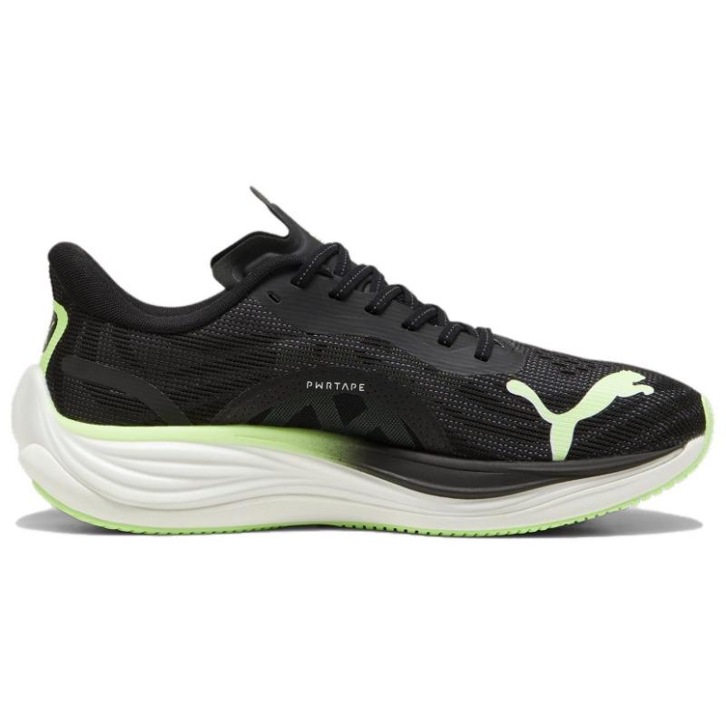 PUMA Velocity Nitro 3 Stylish Comfort Slip-resistant Wear-resistant Low-top Casual Running Shoes Men Black Green 377748-14