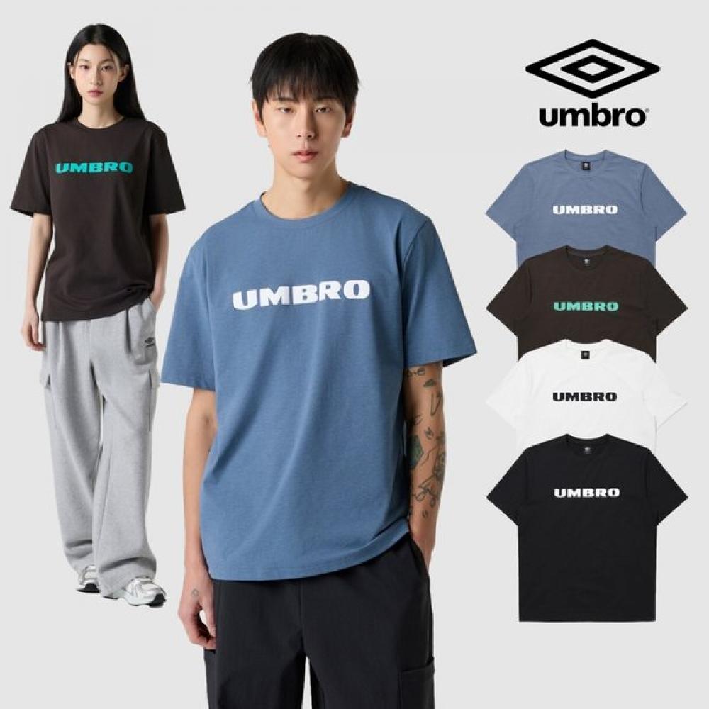 Umbro Fresh Big LeTTering Ss T shirT Ur121srs12 Dark Charcoal (DCH)/115