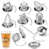 Stainless Steel Tea Infuser Tray Spice Tea Strainer Herbal Filter Teaware Accessories Kitchen Tools Multiple Styles Available