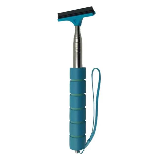 Auto-Rückspiegelwischer, Edelstahl, teleskopisch, einziehbar, geschichteter Bürstenkopf, Fensterwasch-Reinigungsbürste, Handwischer