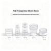 Silicone Nail Art Stamp with Lid and Steel Plate Stamping Template
