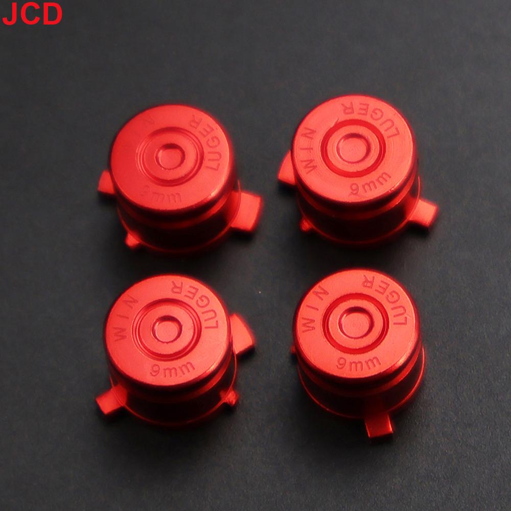 JCD 1set For PS3 PS4 Controller ABXY Metal Button Cap Kit Game Board Parts Aluminum Bullet Head Directional Button Parts
