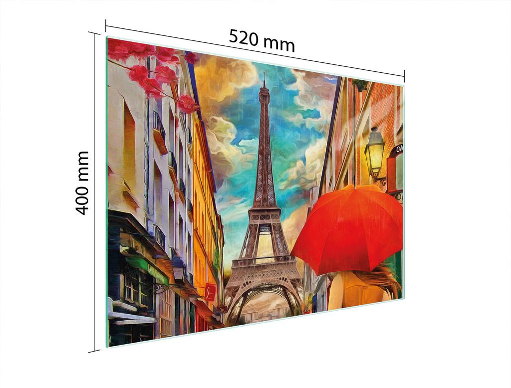 SZKLANA DESKA DO KROJENIA 52x40 PARYŻ