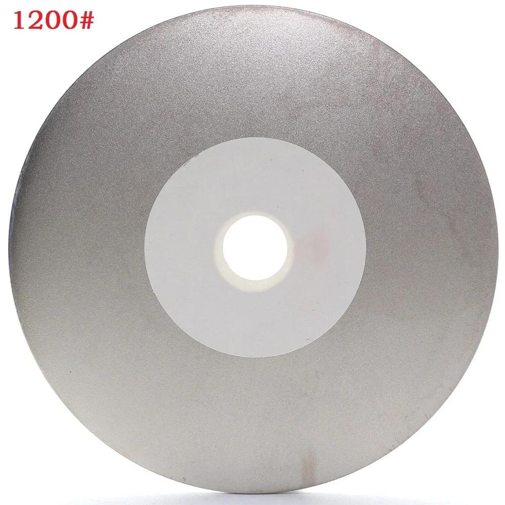 8Inch 111mm emery Coated Lapping Disc Grit 61-1111 1/1in Hole Flat Lap Wheel Abrasive Grinding Disc For Gemstone Jewelry Rock
