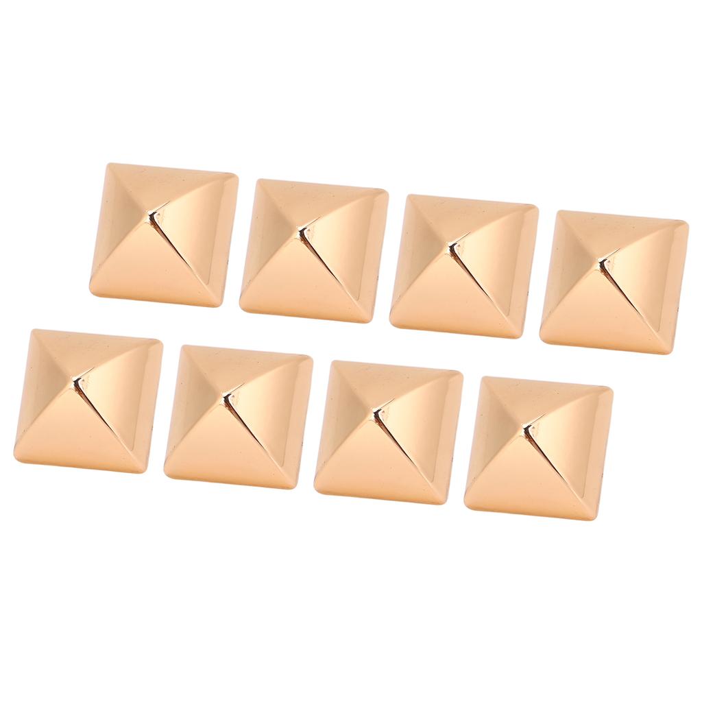 20 Sets Square Pointed Screw Rivets Set Zinc Alloy Pyramid Punk Leather Goods Bags Repair Kits for Binding 15mm