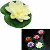 1PC Artificial Floating Water Lily - Colorful EVA Simulation Lotus Leaf Flower Pond Plant, for Gardens Fish Tank Aquarium Decor