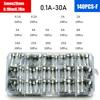 Car Fast-Blow Glass Tube Fuses 0.1A~35A Quick Blow Car Glass Tube Fuses Assorted Kit for Car Light Inflator