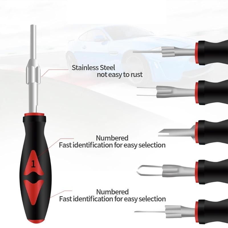 23Pcs Car Electrical Terminal Pin Removal Separator Tool Set For Electrical Connector Repair And Maintenance