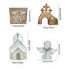 Tray Wood Nativity Easters Tombs Resurrections Scenes Set Home Decorations